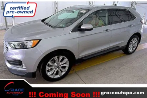 Silver 2022 Ford Edge Titanium for sale in Morrisville, PA