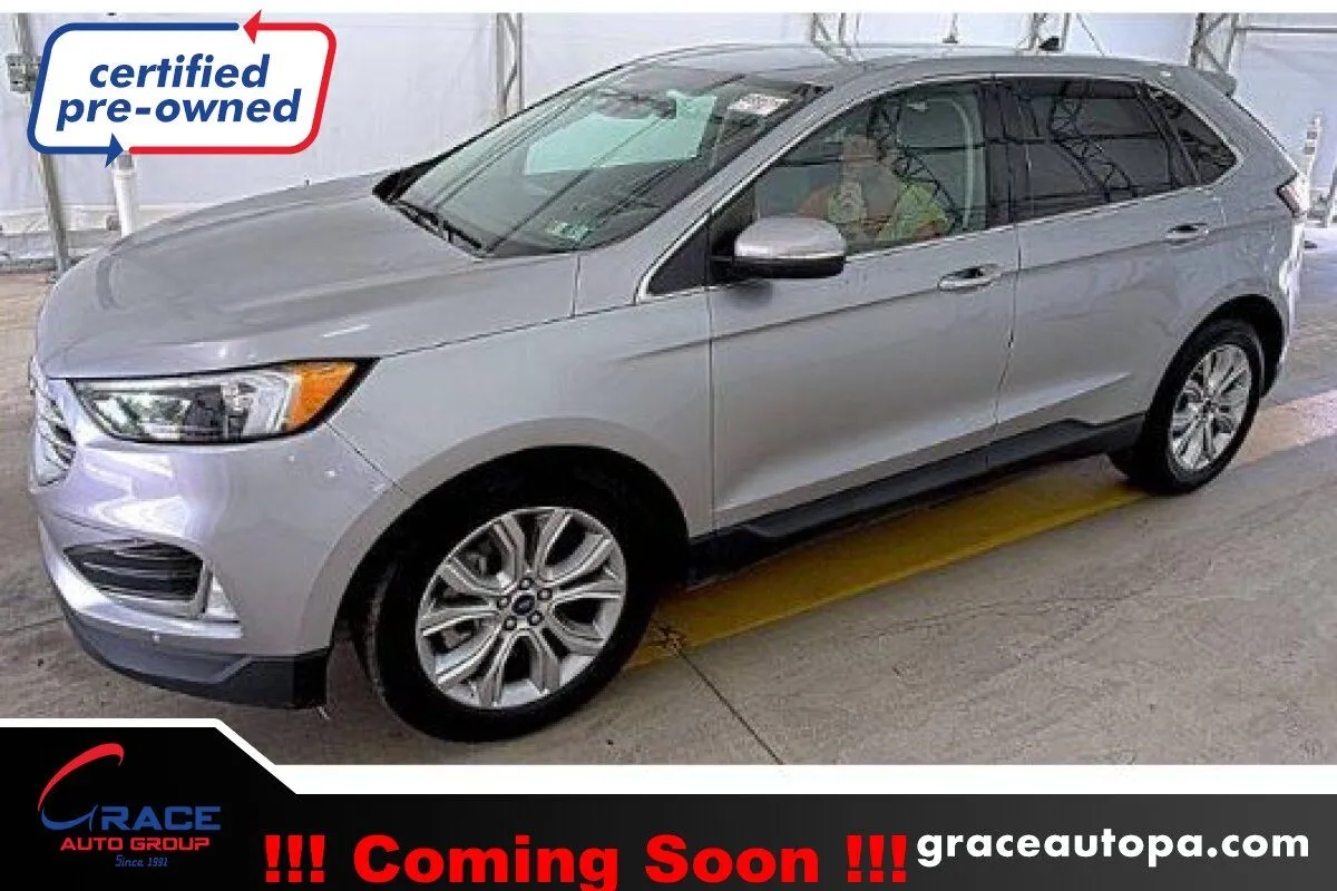 Silver 2022 Ford Edge Titanium for sale in Morrisville, PA