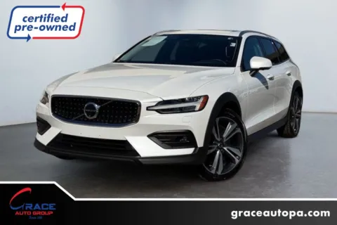 White 2025 Volvo V60 Cross Country Plus, B5 AWD Gas (mild hybrid) for sale in Morrisville, PA
