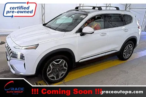 White 2023 Hyundai Santa Fe Limited for sale in Morrisville, PA