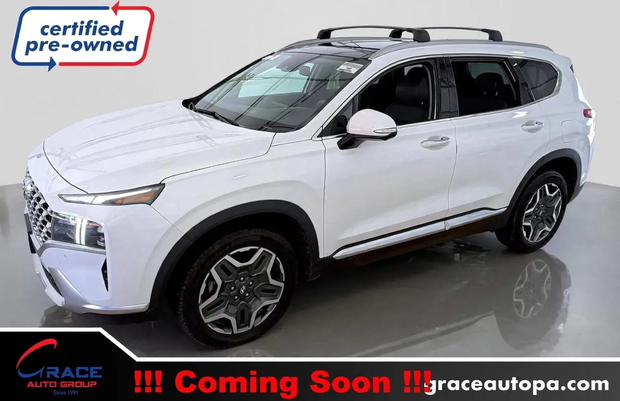 White 2023 Hyundai Santa Fe Limited for sale in Morrisville, PA