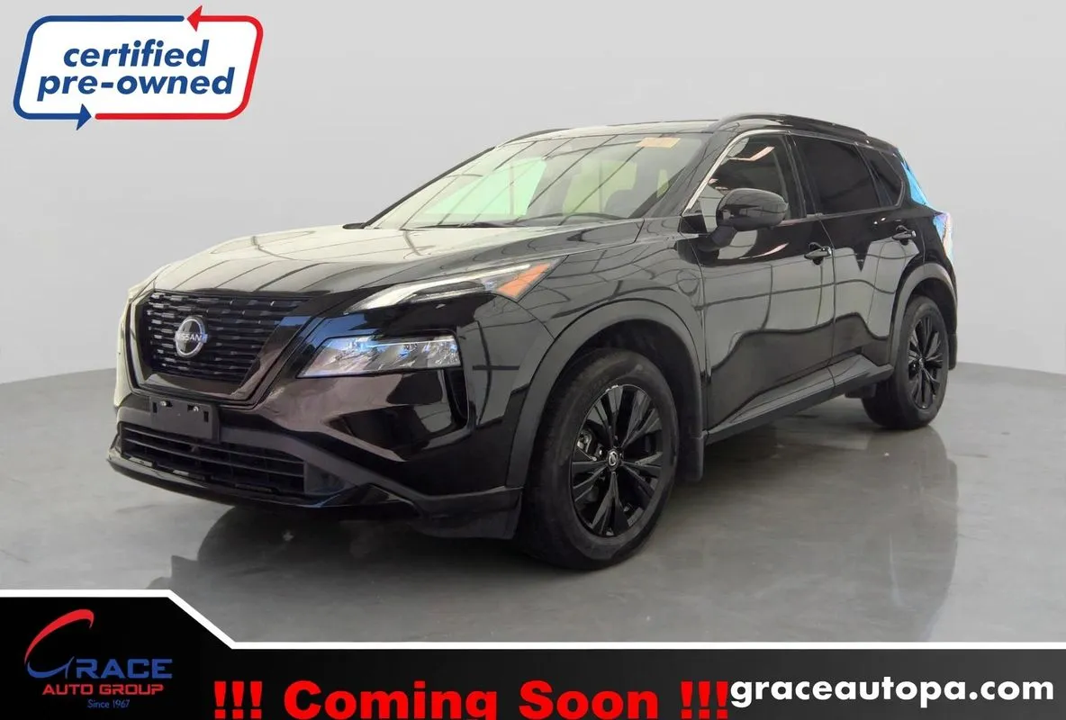 Black 2023 Nissan Rogue SV Intelligent AWD for sale in Morrisville, PA