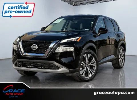 Black 2023 Nissan Rogue SV Intelligent AWD for sale in Morrisville, PA