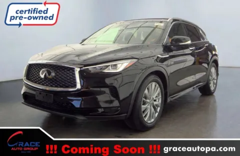 Black 2023 INFINITI QX50 LUXE AWD for sale in Morrisville, PA