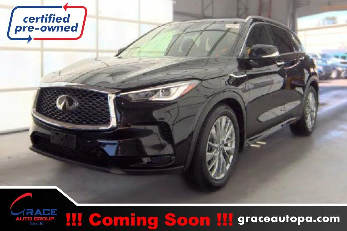 Black 2023 INFINITI QX50 LUXE AWD for sale in Morrisville, PA