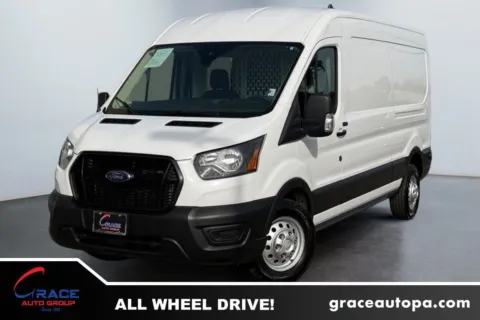 White 2024 Ford Transit 250 Medium Roof AWD for sale in Morrisville, PA