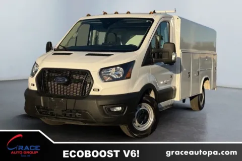 White 2023 Ford Transit 350 Cutaway Low Roof for sale in Morrisville, PA