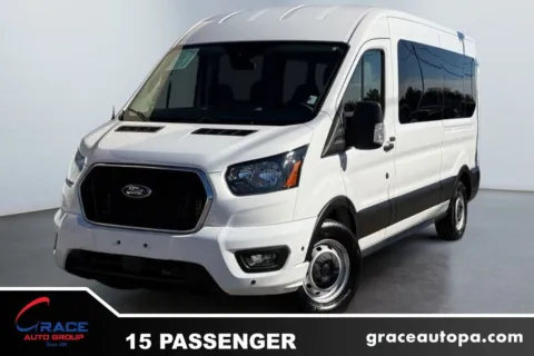 White 2025 Ford Transit 350 XLT Medium Roof 15 Passenger for sale in Morrisville, PA