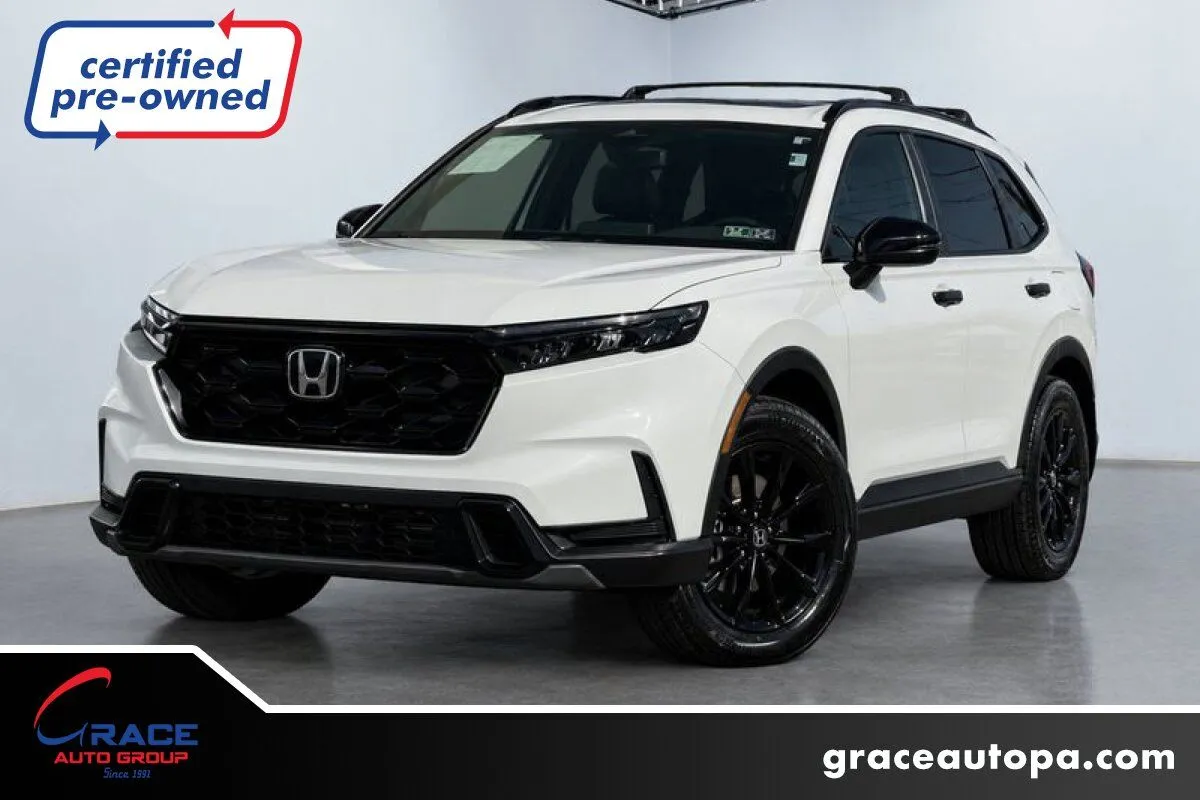 White 2023 Honda CR-V Hybrid Sport for sale in Morrisville, PA
