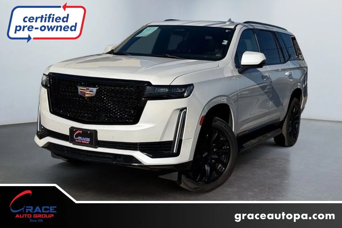 White 2021 Cadillac Escalade 4WD Sport for sale in Morrisville, PA
