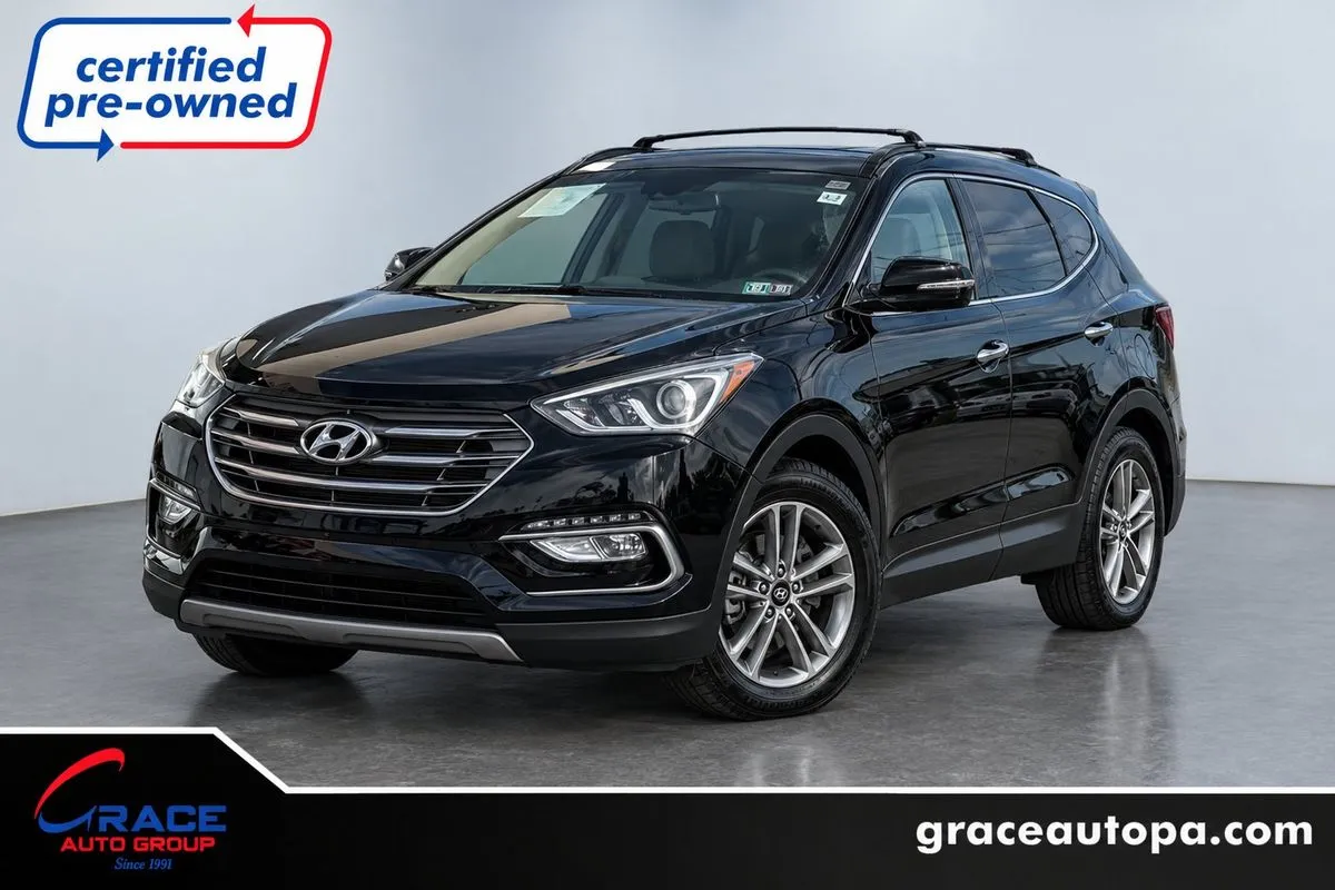 Black 2017 Hyundai Santa Fe Sport 2.4L for sale in Morrisville, PA