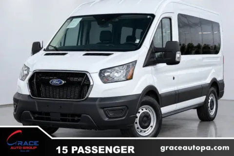 White 2024 Ford Transit 350 XL Medium Roof 15 Passenger for sale in Morrisville, PA