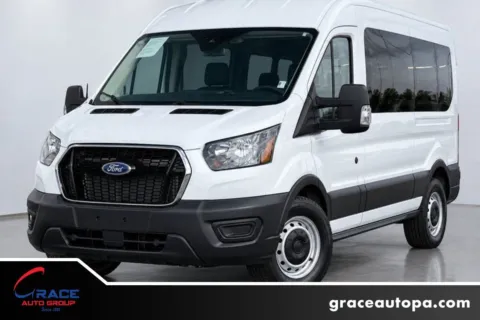White 2024 Ford Transit 350 XL Medium Roof 15 Passenger for sale in Morrisville, PA
