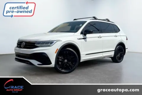 White 2022 Volkswagen Tiguan SE R-Line Black 4Motion for sale in Morrisville, PA