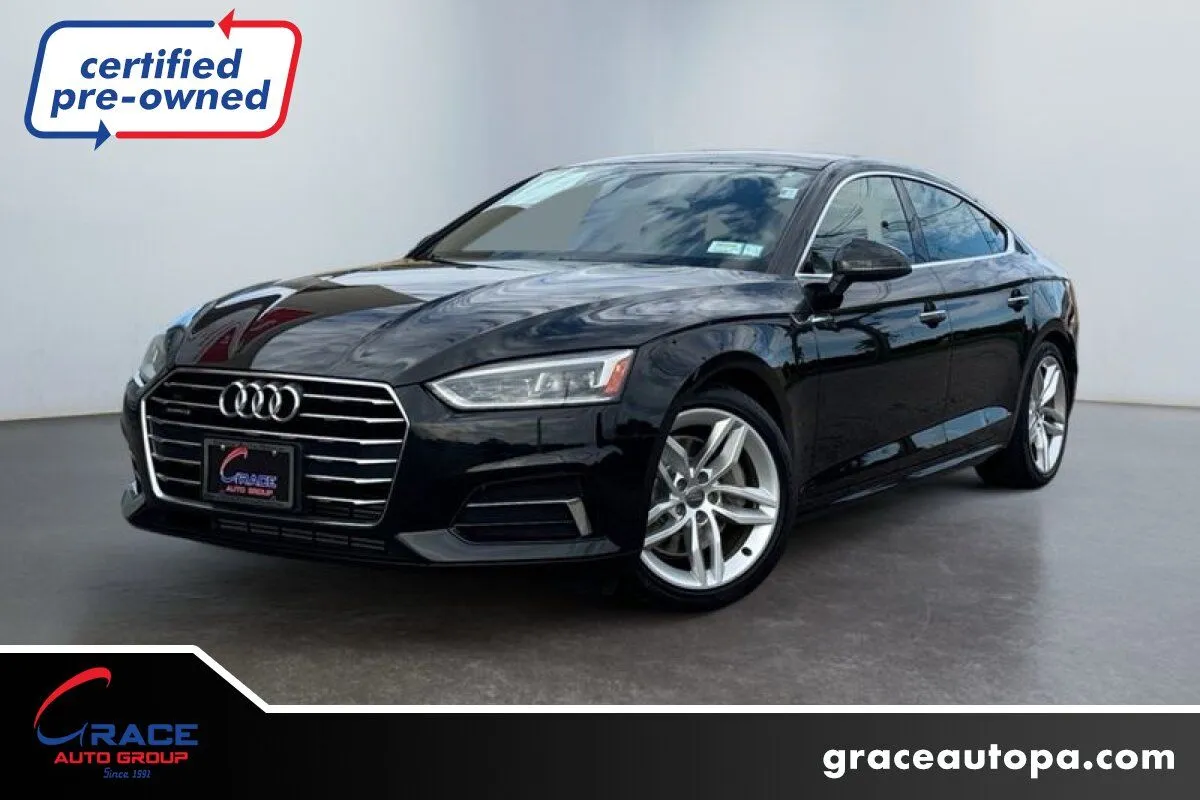 Black 2019 Audi A5 Sportback 2.0T quattro Premium for sale in Morrisville, PA