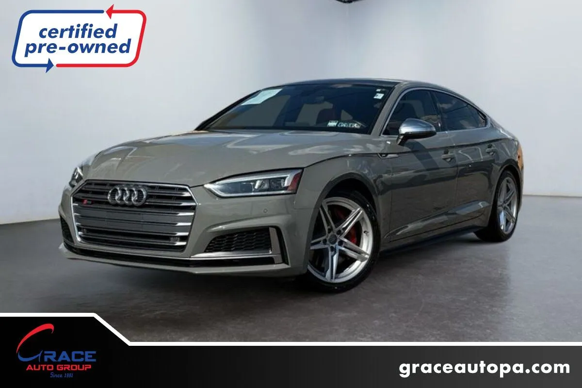 Gray 2019 Audi S5 Sportback 3.0T quattro Premium Plus for sale in Morrisville, PA