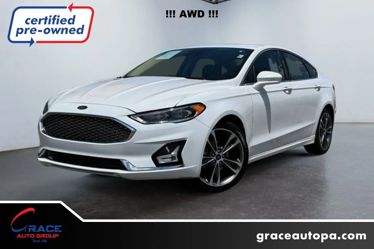 White 2020 Ford Fusion Titanium for sale in Morrisville, PA