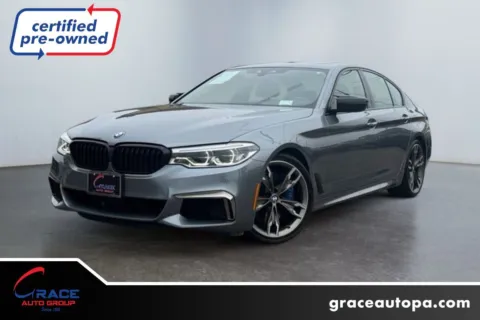 Gray 2018 BMW 5 Series M550i xDrive for sale in Morrisville, PA