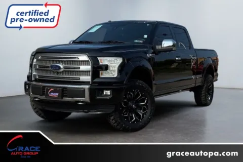 Black 2016 Ford F-150 Platinum for sale in Morrisville, PA