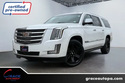 Black 2017 Cadillac Escalade ESV Platinum for sale in Morrisville, PA