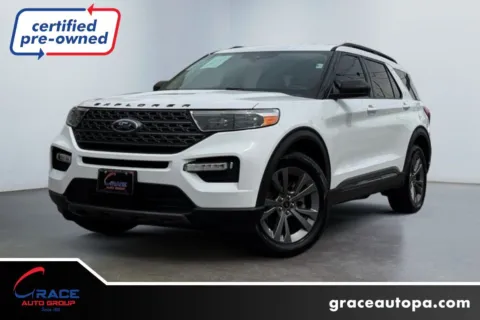 White 2021 Ford Explorer XLT for sale in Morrisville, PA