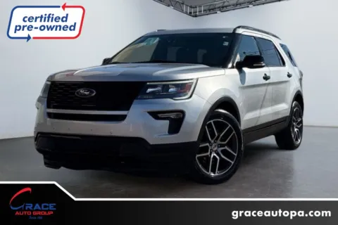 Silver 2019 Ford Explorer Sport for sale in Morrisville, PA
