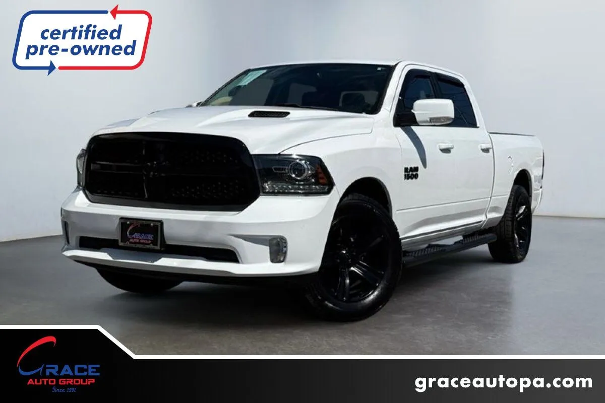 White 2018 Ram Ram Pickup 1500 Night for sale in Morrisville, PA