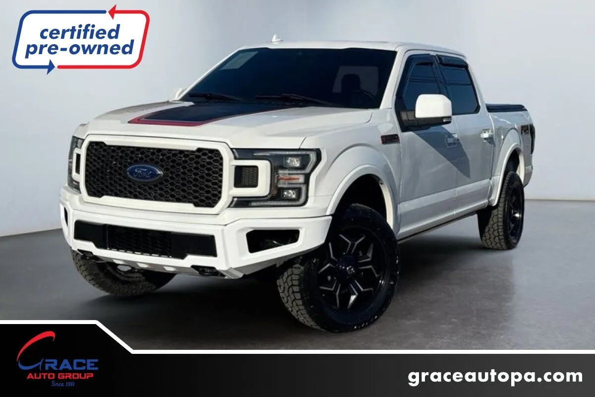 White 2018 Ford F-150 Lariat for sale in Morrisville, PA