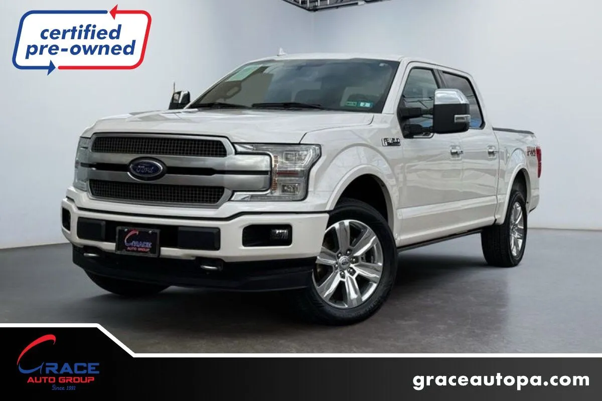 White 2019 Ford F-150 Platinum for sale in Morrisville, PA