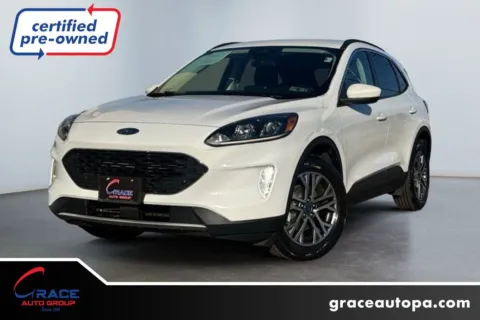 White 2021 Ford Escape SEL Hybrid for sale in Morrisville, PA