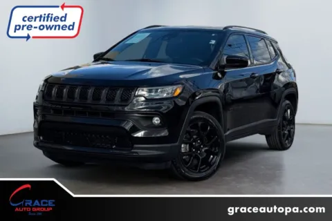 Black 2023 Jeep Compass Altitude 4x4 for sale in Morrisville, PA