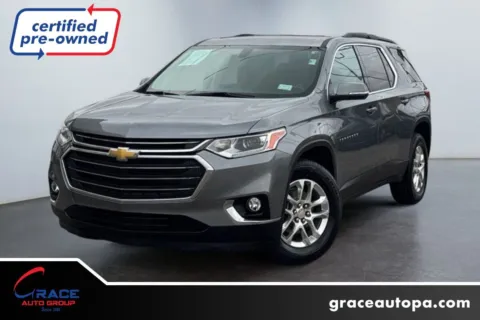 Gray 2020 Chevrolet Traverse LT Cloth for sale in Morrisville, PA