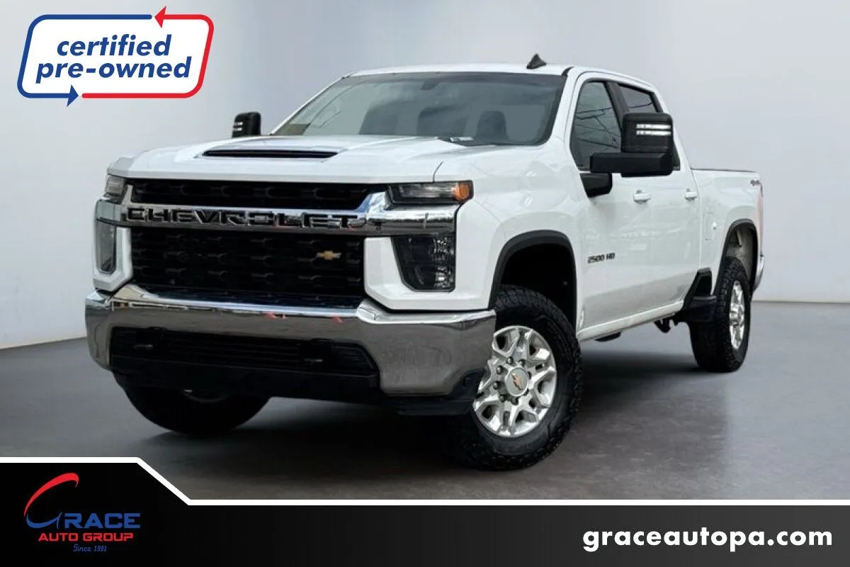 White 2021 Chevrolet Silverado 2500HD 4WD Crew Cab Standard Bed LT for sale in Morrisville, PA