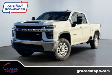 White 2021 Chevrolet Silverado 2500HD 4WD Crew Cab Standard Bed LT for sale in Morrisville, PA
