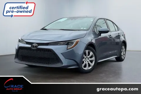 Blue 2021 Toyota Corolla LE for sale in Morrisville, PA