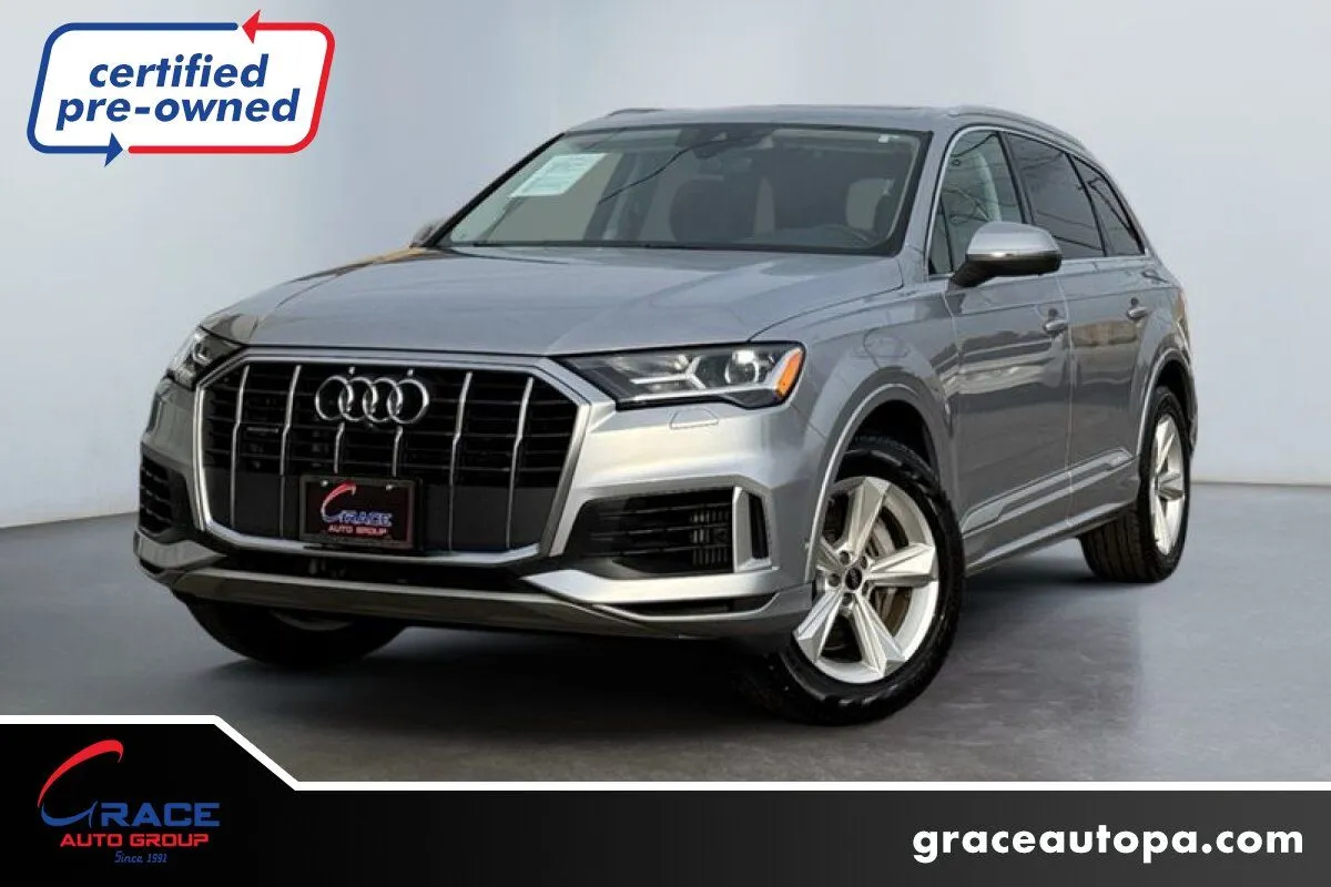 Silver 2022 Audi Q7 Premium 55 TFSI quattro Tiptronic for sale in Morrisville, PA