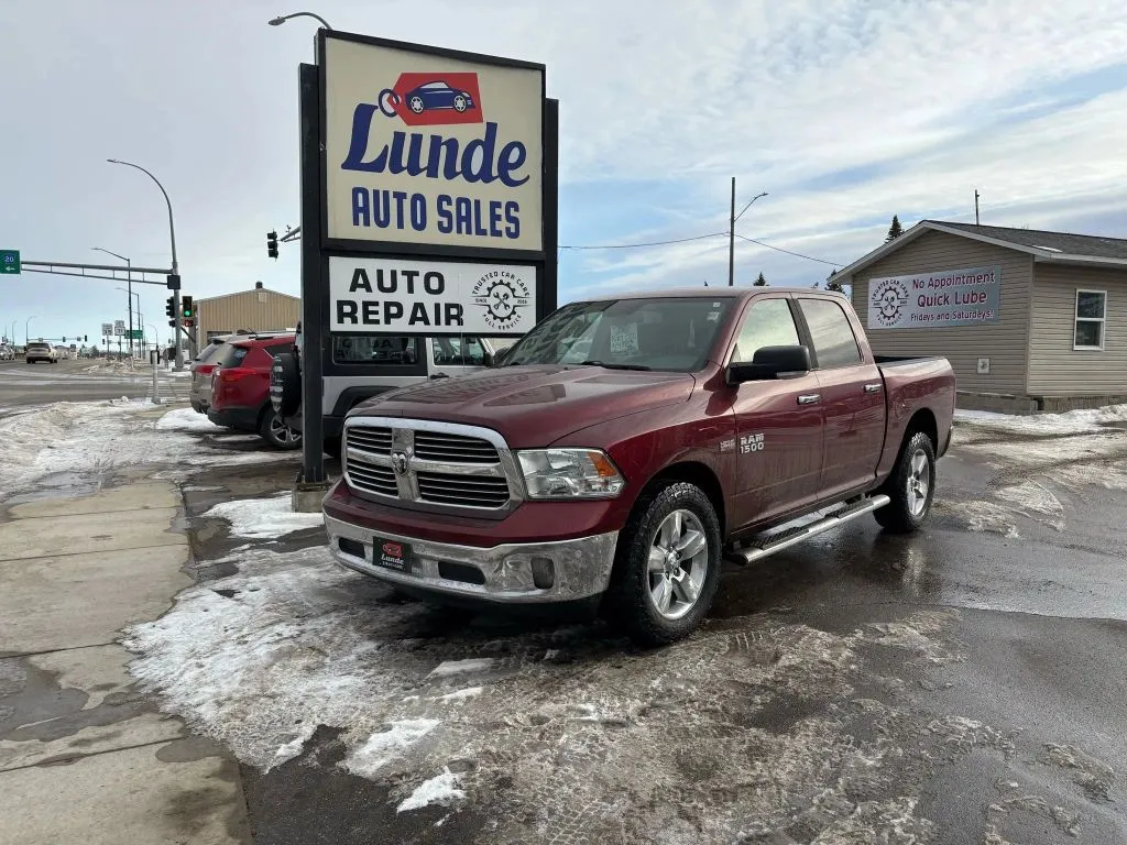 Red 2016 Ram 1500 Crew Cab Big Horn Pickup 4D 5 1/2 ft for sale in Wadena, MN