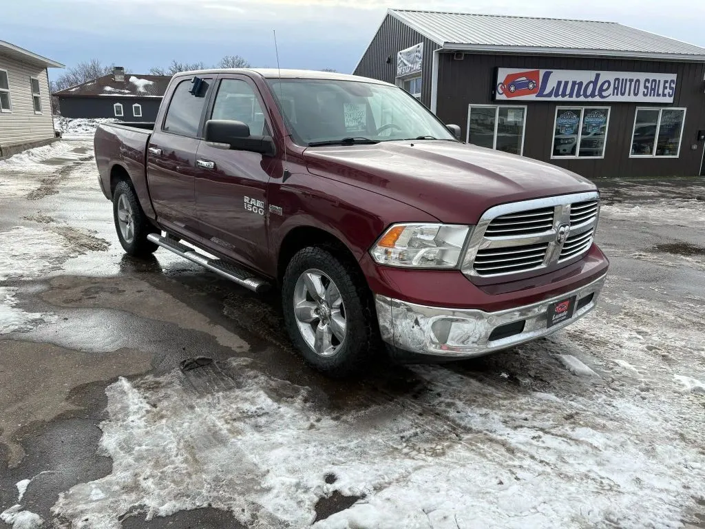 Red 2016 Ram 1500 Crew Cab Big Horn Pickup 4D 5 1/2 ft for sale in Wadena, MN