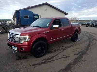 Red 2013 Ford F-150 SuperCrew Cab Platinum Pickup 4D 5 1/2 ft for sale in Wadena, MN