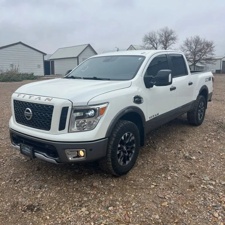 White 2017 Nissan Titan Crew Cab PRO-4X Pickup 4D 5 1/2 ft for sale in Wadena, MN