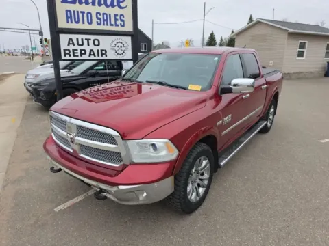 Red 2014 Ram 1500 Crew Cab Laramie Limited Pickup 4D 5 1/2 ft for sale in Wadena, MN