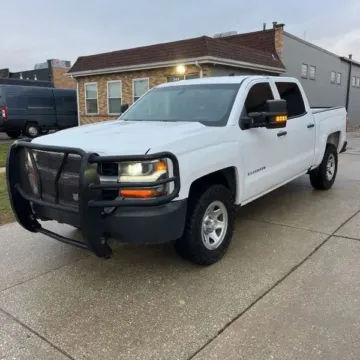 White 2018 Chevrolet Silverado 1500 Crew Cab Work Truck Pickup 4D 5 3/4 ft for sale in Wadena, MN