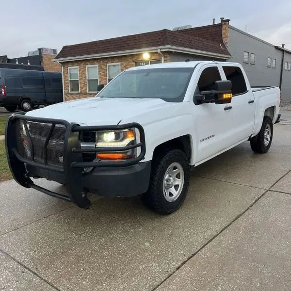 White 2018 Chevrolet Silverado 1500 Crew Cab Work Truck Pickup 4D 5 3/4 ft for sale in Wadena, MN