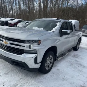 Silver 2021 Chevrolet Silverado 1500 Double Cab LT Pickup 4D 6 1/2 ft for sale in Wadena, MN