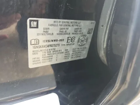 Another view of 2015 Chevrolet Tahoe LS Sport Utility 4D for sale in Wadena, MN at Lunde Auto Sales