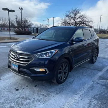 Blue 2018 Hyundai Santa Fe Sport 2.0T Ultimate Sport Utility 4D for sale in Wadena, MN