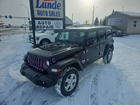 Photos of 2018 Jeep Wrangler Unlimited All New Sport S Sport Utility 4D for sale in Wadena, MN at Lunde Auto Sales