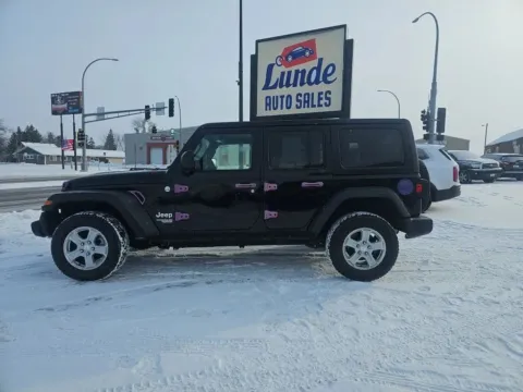 Another view of 2018 Jeep Wrangler Unlimited All New Sport S Sport Utility 4D for sale in Wadena, MN at Lunde Auto Sales