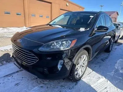 Black 2021 Ford Escape Titanium Hybrid Sport Utility 4D for sale in Wadena, MN
