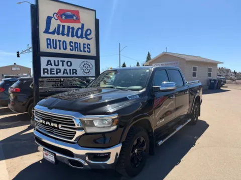 Black 2022 Ram 1500 Crew Cab Laramie Pickup 4D 5 1/2 ft for sale in Wadena, MN